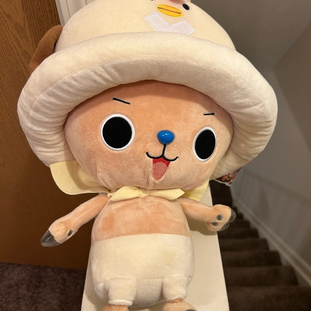 Plush Toy with Chicken Hat